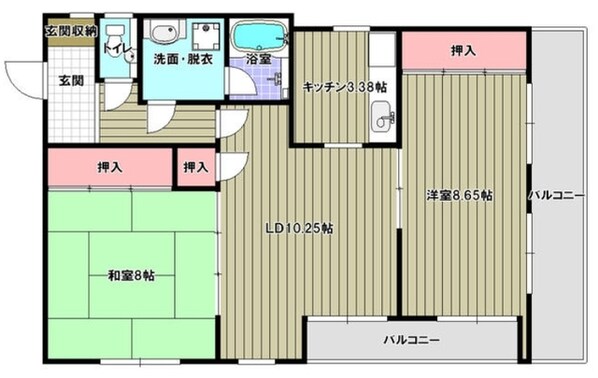 カルム415の物件間取画像